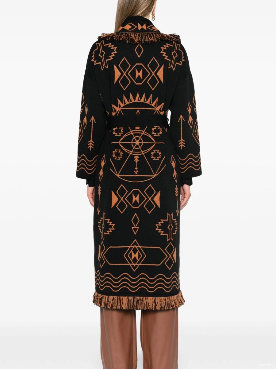 Cheap fringed Gate Mystic Alanui Women cardi-coat 0408